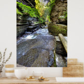 Enfield Glen, Robert H Treman State Park, NY Poster (Keuken)