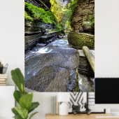 Enfield Glen, Robert H Treman State Park, NY Poster (Thuiskantoor)