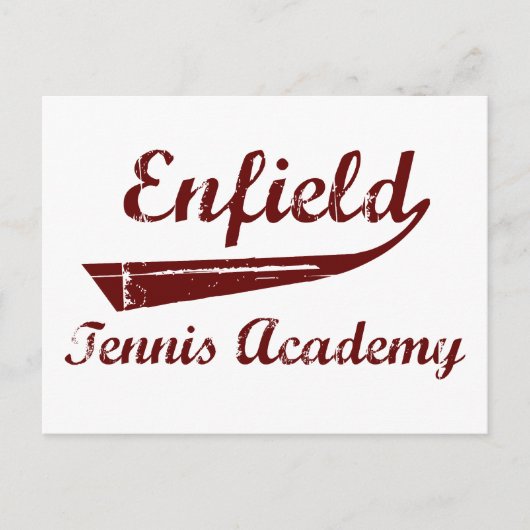 Enfield Tennis Academy Briefkaart (Voorkant)