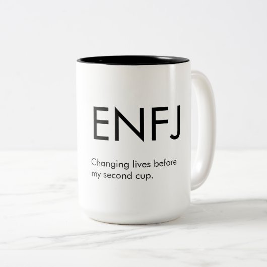 ENFJ Het veranderen van levens Mok Gift (Voorkant rechts)