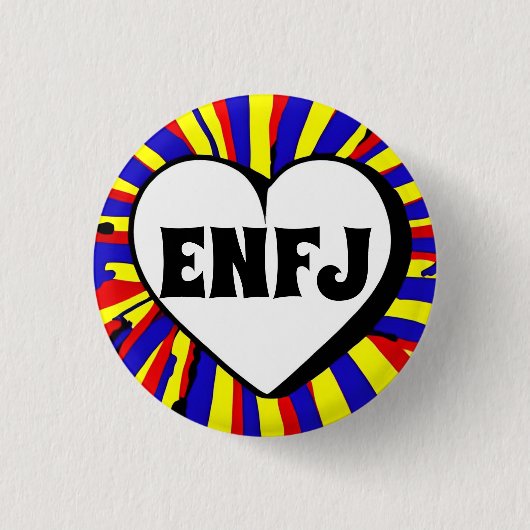 ENFJ MBTI 3 Cm Round Badge Ronde Button 3,2 Cm (Voorkant)