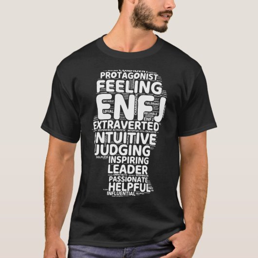 ENFJ Protagonist Grappig Extravert Persoonlijkheid T-shirt (Voorkant)