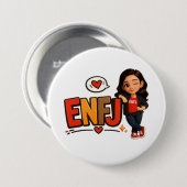 ENFJ RONDE BUTTON 7,6 CM (Voorkant /achterkant)