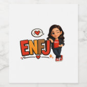 ENFJ WIJN ETIKET (Enkel label)