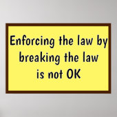 Enforcing the Law Poster (Voorkant)