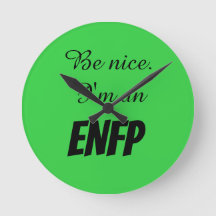 ENFP Acrylwandklok
