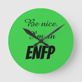 ENFP Acrylwandklok Ronde Klok