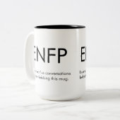 ENFP Gestarte Gesprekken Mok Gift (Voorkant links)