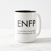 ENFP Gestarte Gesprekken Mok Gift (Voorkant rechts)