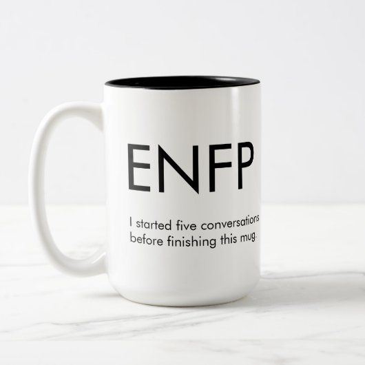 ENFP Gestarte Gesprekken Mok Gift (Links)