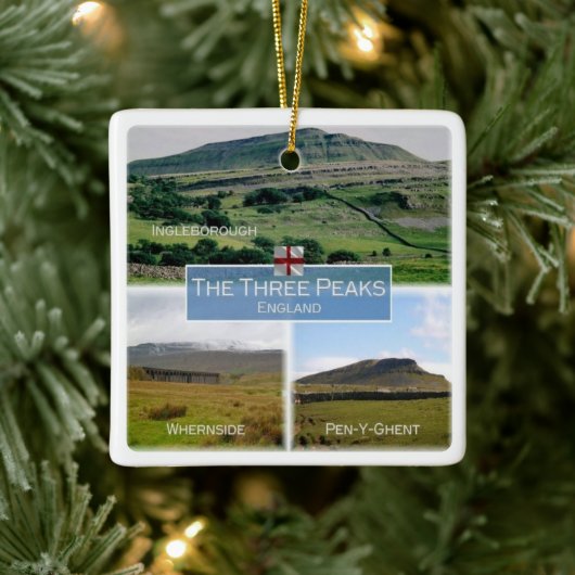 ENG003 DALES NATIONAL PARK, Yorkshire Keramisch Ornament (Boom)