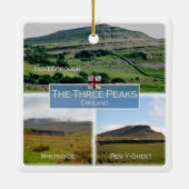 ENG003 DALES NATIONAL PARK, Yorkshire Keramisch Ornament (Achterkant)