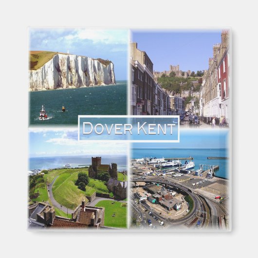 ENG005 DOVER castle, port, KENT, England, Fridge Magneet (Voorkant)