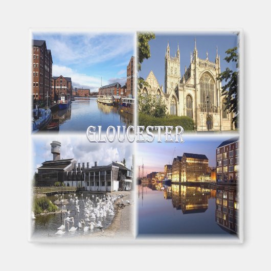 ENG008 GLOUCESTER , Nationaal Museum voor Waterweg Magneet (Voorkant)