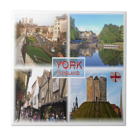 ENG013 YORK, Engeland, Europa, Tegeltje (Voorkant)