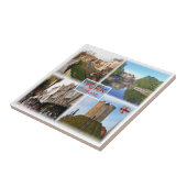 ENG013 YORK, Engeland, Europa, Tegeltje (Zijkant)