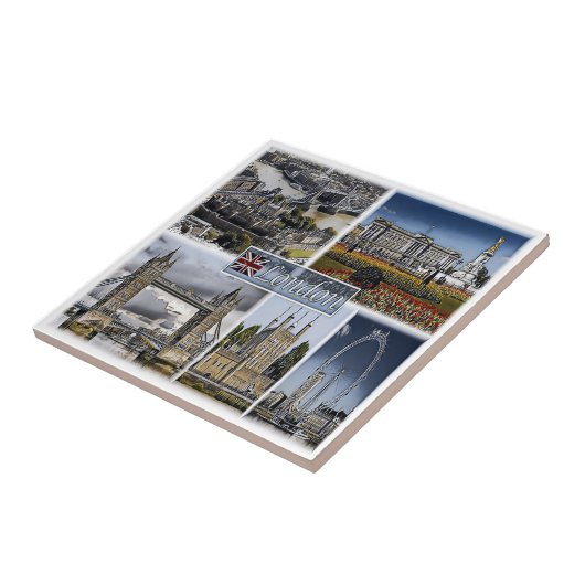 ENG015 LONDEN, Engeland, Europa, Tegeltje (Zijkant)