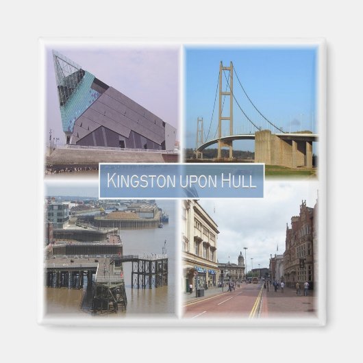 ENG017 KINGSTON upon HULL, Yorkshire, Fridge Magneet (Voorkant)
