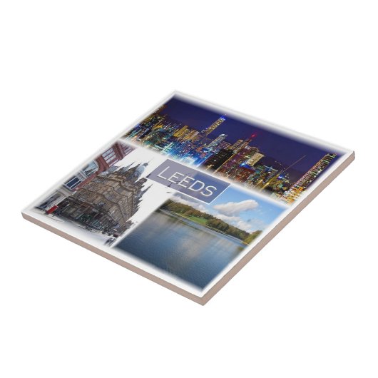 ENG018 LEEDS, Yorkshire, Engeland, Europa, Tegeltje (Zijkant)