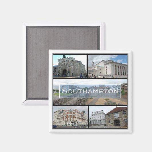 ENG019 SOUTHAMPTON, Engeland, Europa, Fridge Magneet (Voorkant / Achterkant)