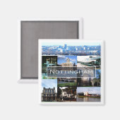 ENG021 NOTTINGHAM, Engeland, Europa, Fridge Magneet (Voorkant / Achterkant)