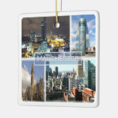 ENG023 MANCHESTER, Engeland, Europa, Keramisch Ornament (Links)