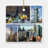 ENG023 MANCHESTER, Engeland, Europa, Keramisch Ornament (Achterkant)