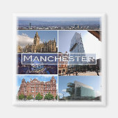 ENG024 MANCHESTER, Engeland, Europa, Fridge Magneet (Voorkant)