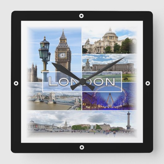 ENG025 LONDON, Big Ben, Westminster, Vierkante Klok (Voorkant)