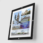 ENG025 LONDON, Big Ben, Westminster, Vierkante Klok (Hoek)