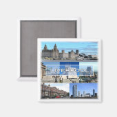 ENG027 LIVERPOOL, Engeland, Europa, Fridge Magneet (Voorkant / Achterkant)