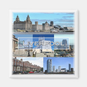 ENG027 LIVERPOOL, Engeland, Europa, Fridge Magneet