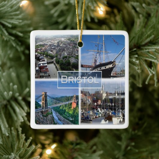 ENG029 BRISTOL, Engeland, Europa Keramisch Ornament (Boom)