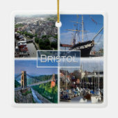 ENG029 BRISTOL, Engeland, Europa Keramisch Ornament (Achterkant)