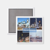 ENG032 BLACKPOOL, Lancashire, Engeland, Fridge Magneet (Voorkant / Achterkant)
