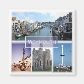ENG036 WEYMOUTH, Engeland, Europa, Fridge Magneet (Voorkant)