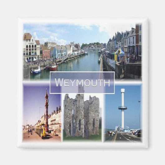 ENG036 WEYMOUTH, Engeland, Europa, Fridge Magneet (Voorkant)