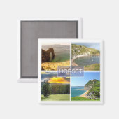 ENG037 DORSET, Engeland, Europa, Fridge Magneet (Voorkant / Achterkant)