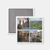 ENG040 YORKSHIRE, Engeland, Europa, Fridge Magneet (Voorkant / Achterkant)