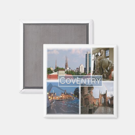 ENG042 COVENTRY, Engeland, Europa, Fridge Magneet (Voorkant / Achterkant)