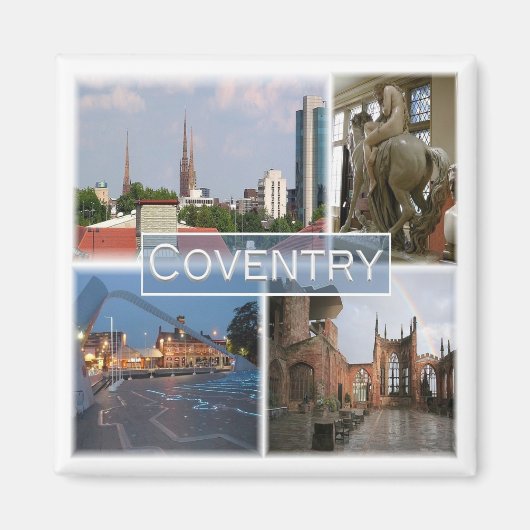 ENG042 COVENTRY, Engeland, Europa, Fridge Magneet (Voorkant)
