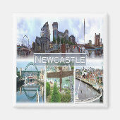 ENG047 NEWCASTLE, Engeland, Europa, Fridge Magneet (Voorkant)