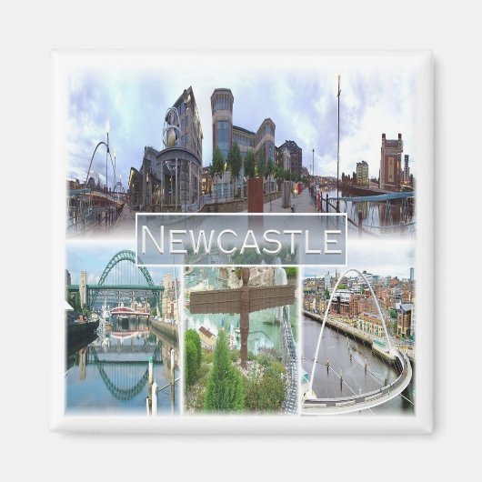 ENG047 NEWCASTLE, Engeland, Europa, Fridge Magneet (Voorkant)