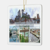 ENG047 NEWCASTLE, Engeland, Europa Keramisch Ornament (Links)