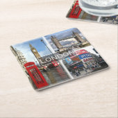 ENG048 LONDON, Engeland, Europa, Kartonnen Onderzetters (Schuin)