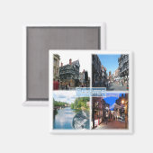 ENG051 CHESTER, Engeland, Europa, Fridge Magneet (Voorkant / Achterkant)