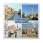 ENG054 NORWICH NORFOLK, Engeland, Tegeltje (Voorkant)