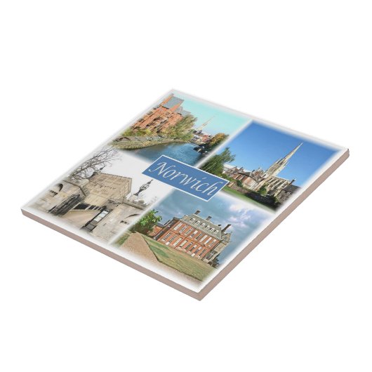 ENG054 NORWICH NORFOLK, Engeland, Tegeltje (Zijkant)