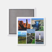 ENG055 DE ORKNEY EILANDS ORKNEYS, Engeland, Fridge Magneet (Voorkant / Achterkant)