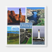 ENG055 DE ORKNEY EILANDS ORKNEYS, Engeland, Fridge Magneet (Voorkant)